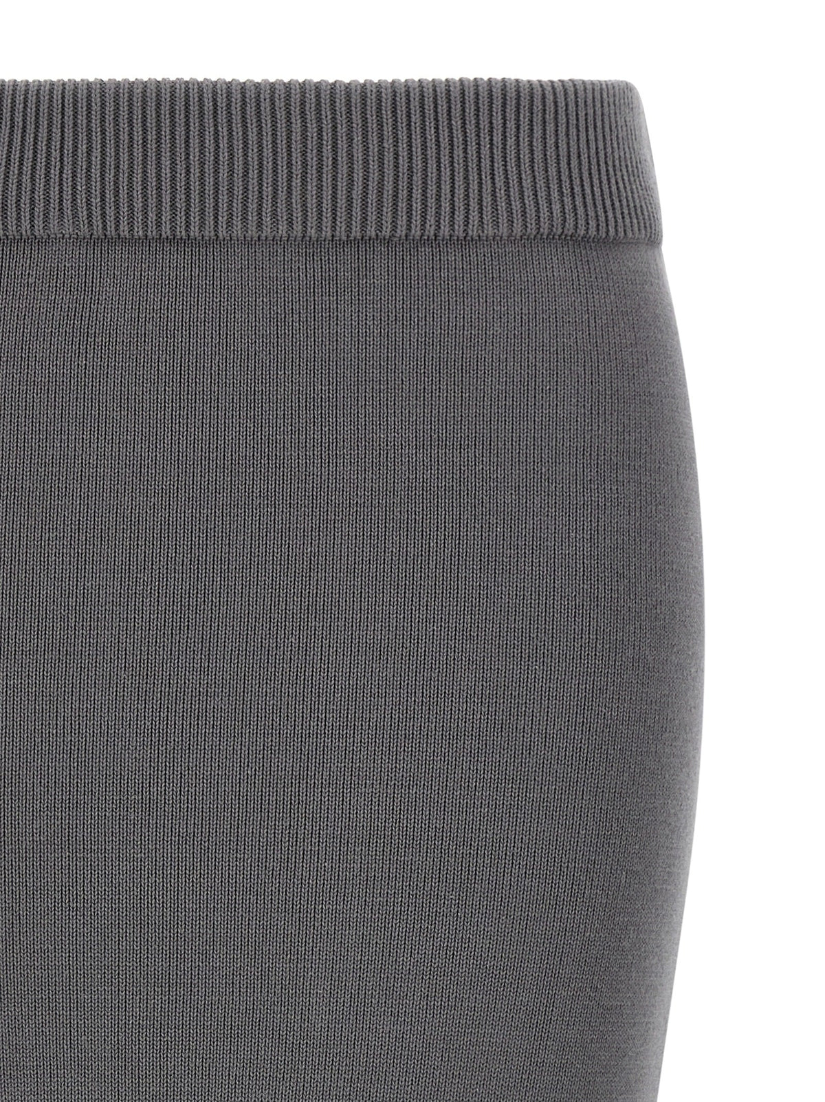 Entire Studios Gray Cotton Midi Skirt