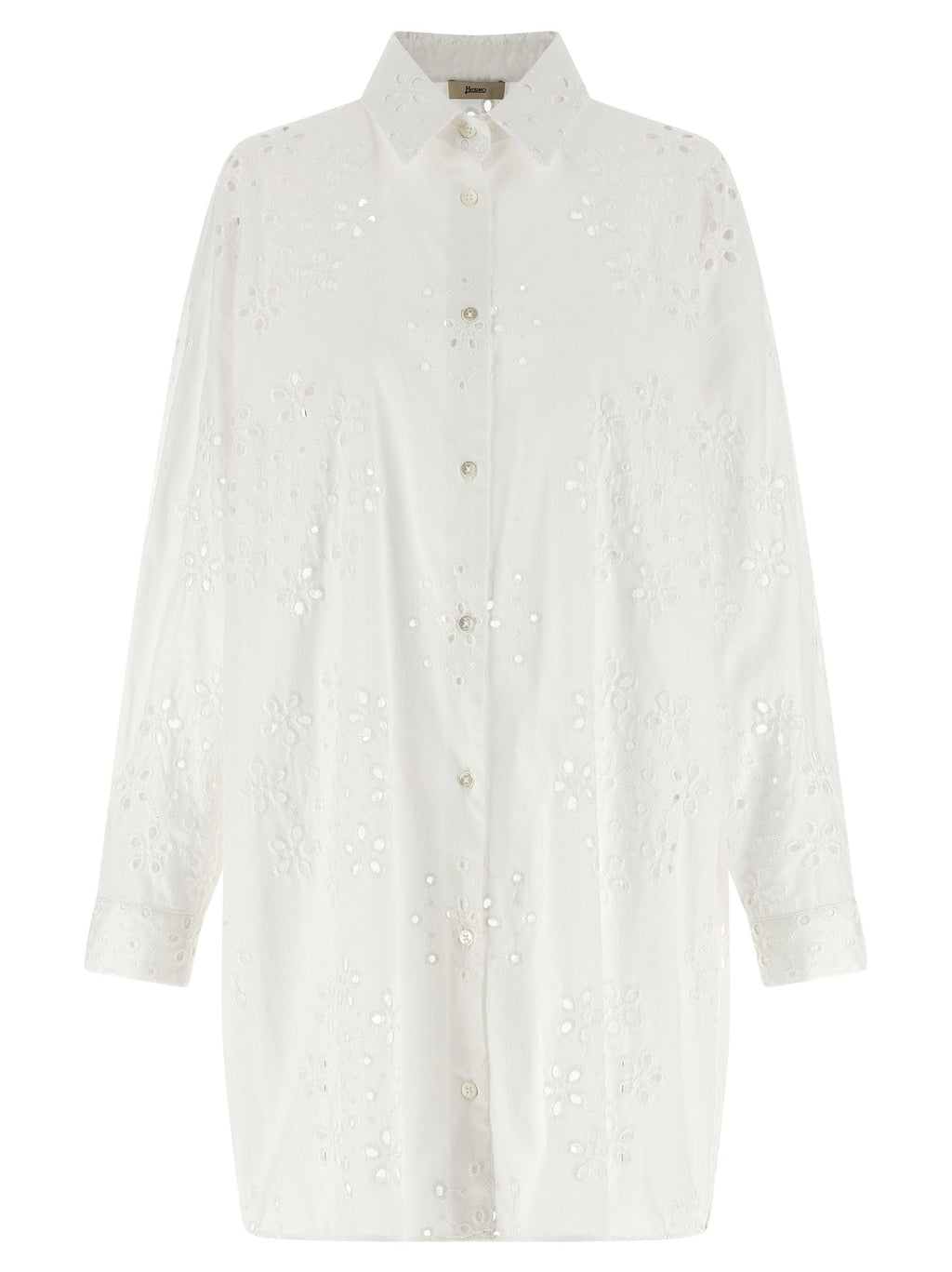 Herno White Cotton Blouse