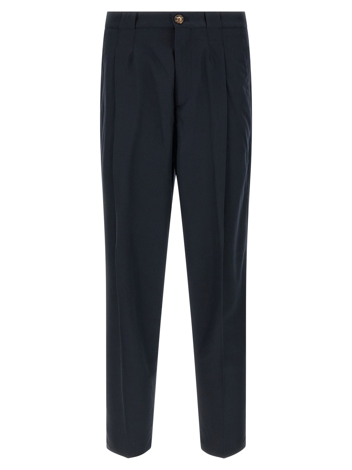 Brunello Cucinelli Blue Cotton Chino Pants