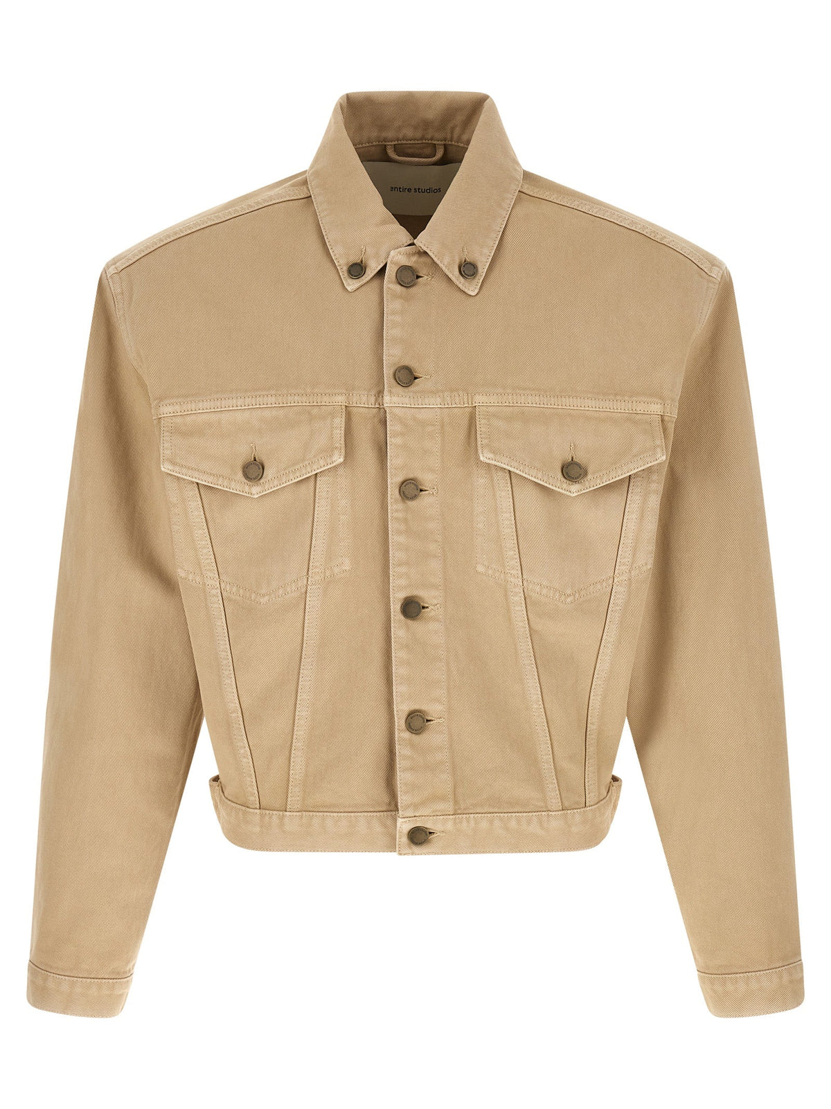 Entire Studios Beige Cotton Denim Jacket