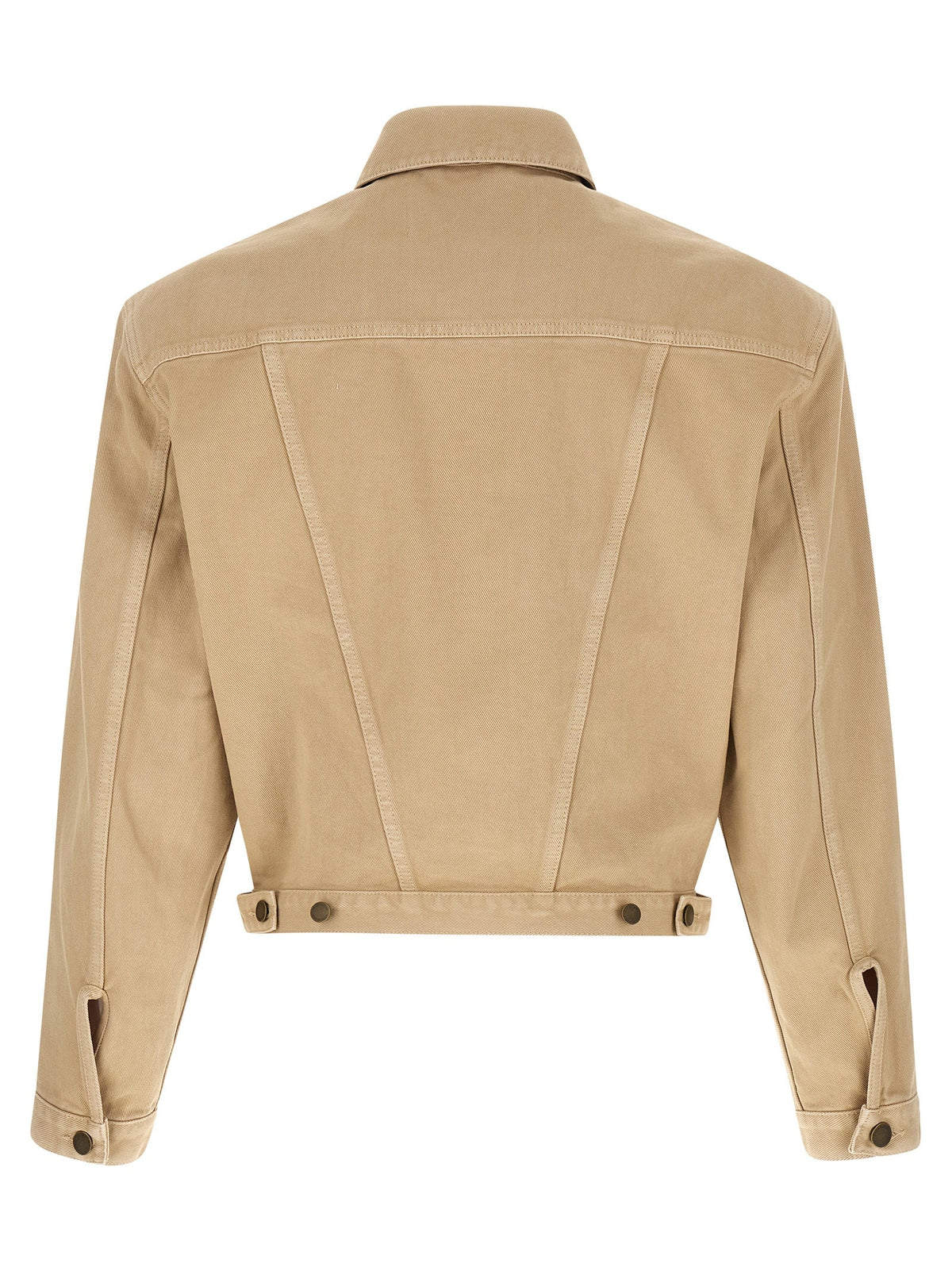 Entire Studios Beige Cotton Denim Jacket