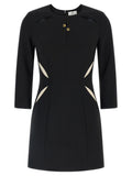 Elisabetta Franchi Bicolor Polyester Short Dress