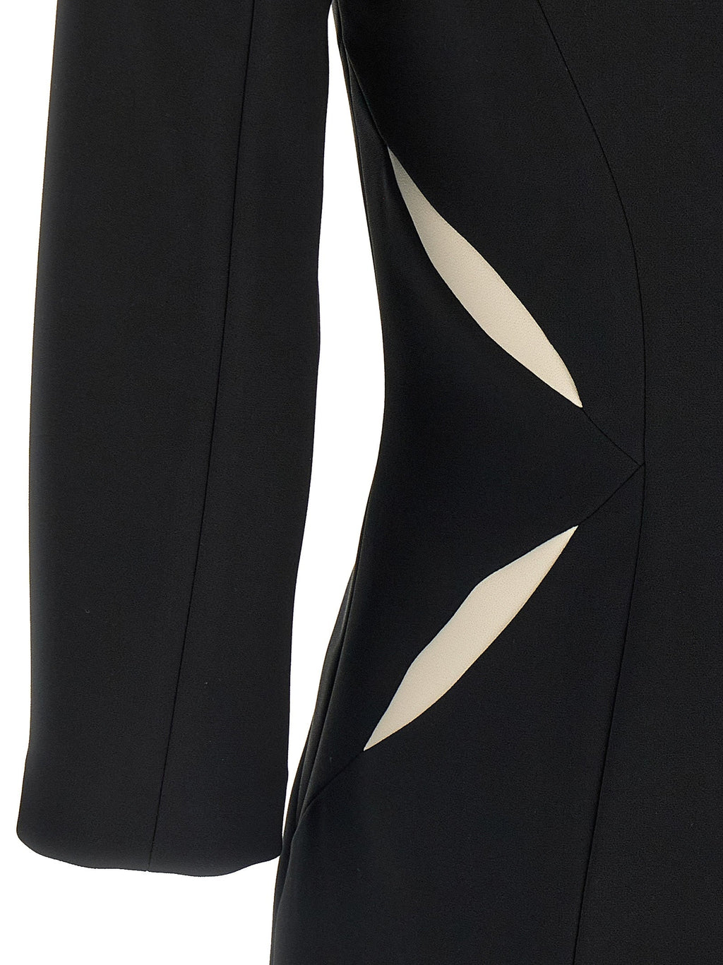 Elisabetta Franchi Bicolor Polyester Short Dress
