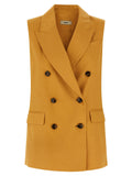 Herno Multicolor Linen Sleeveless Jacket