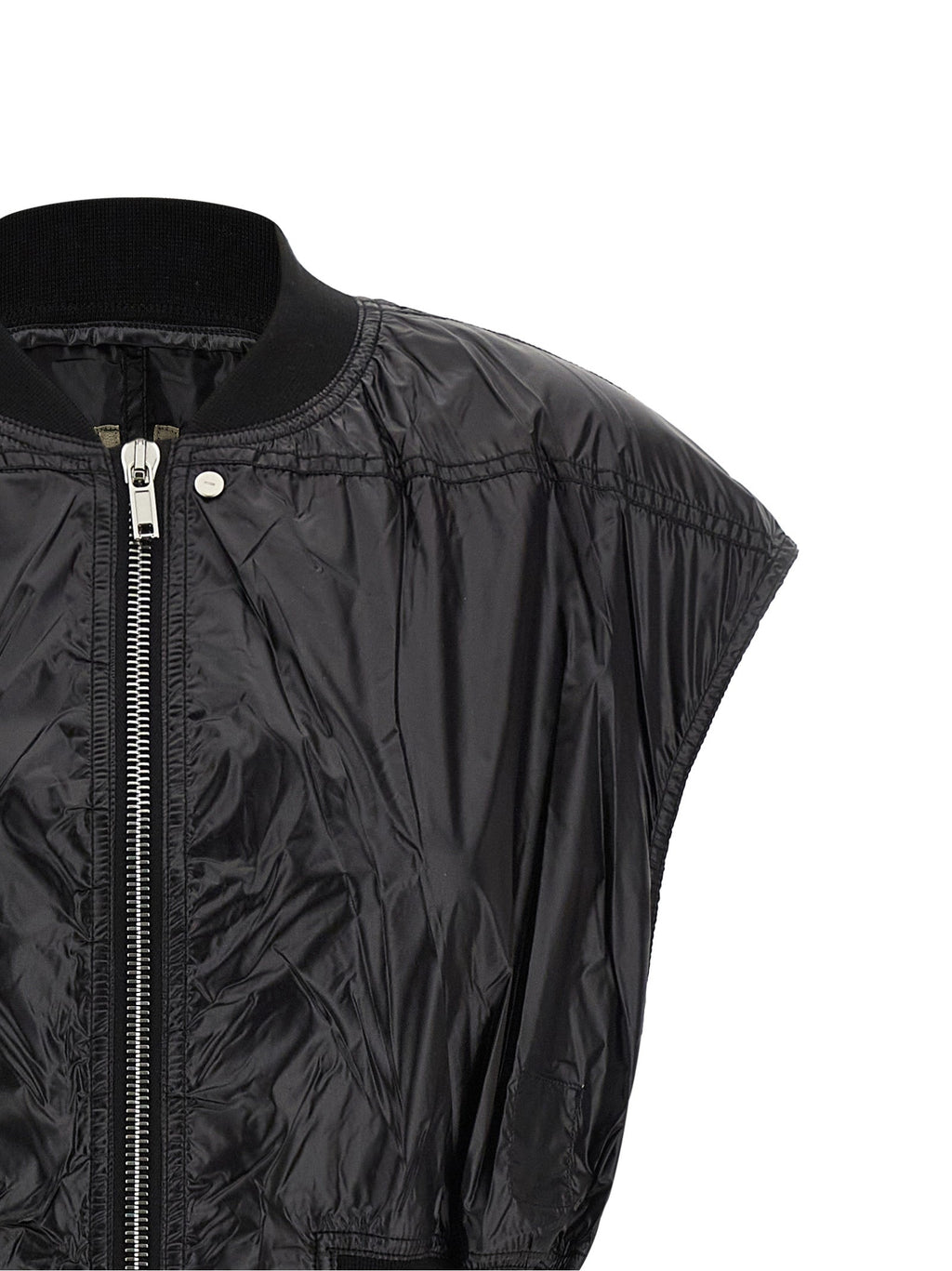 DRKSHDW Black Nylon Sleeveless Jacket