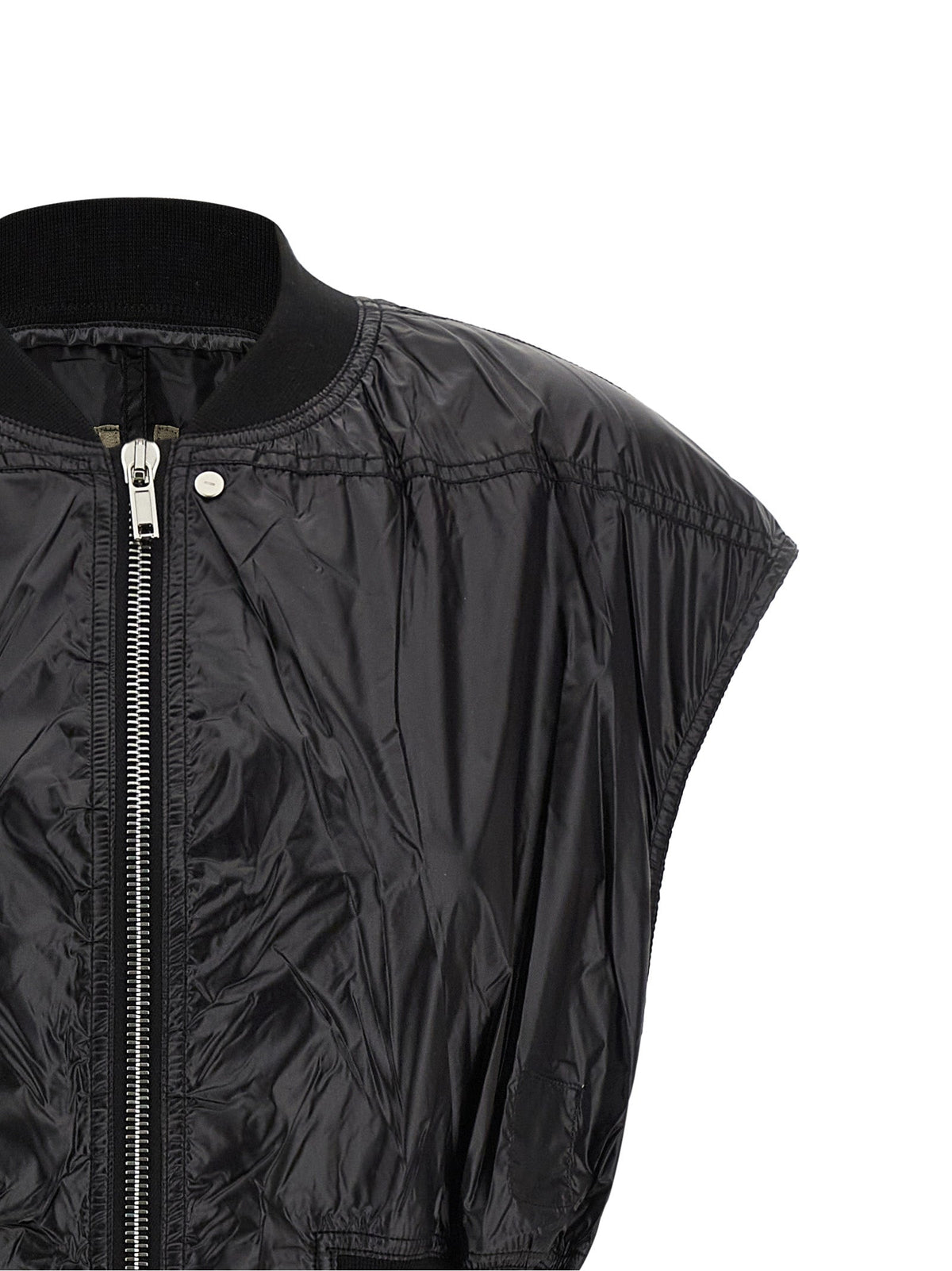 DRKSHDW Black Nylon Sleeveless Jacket