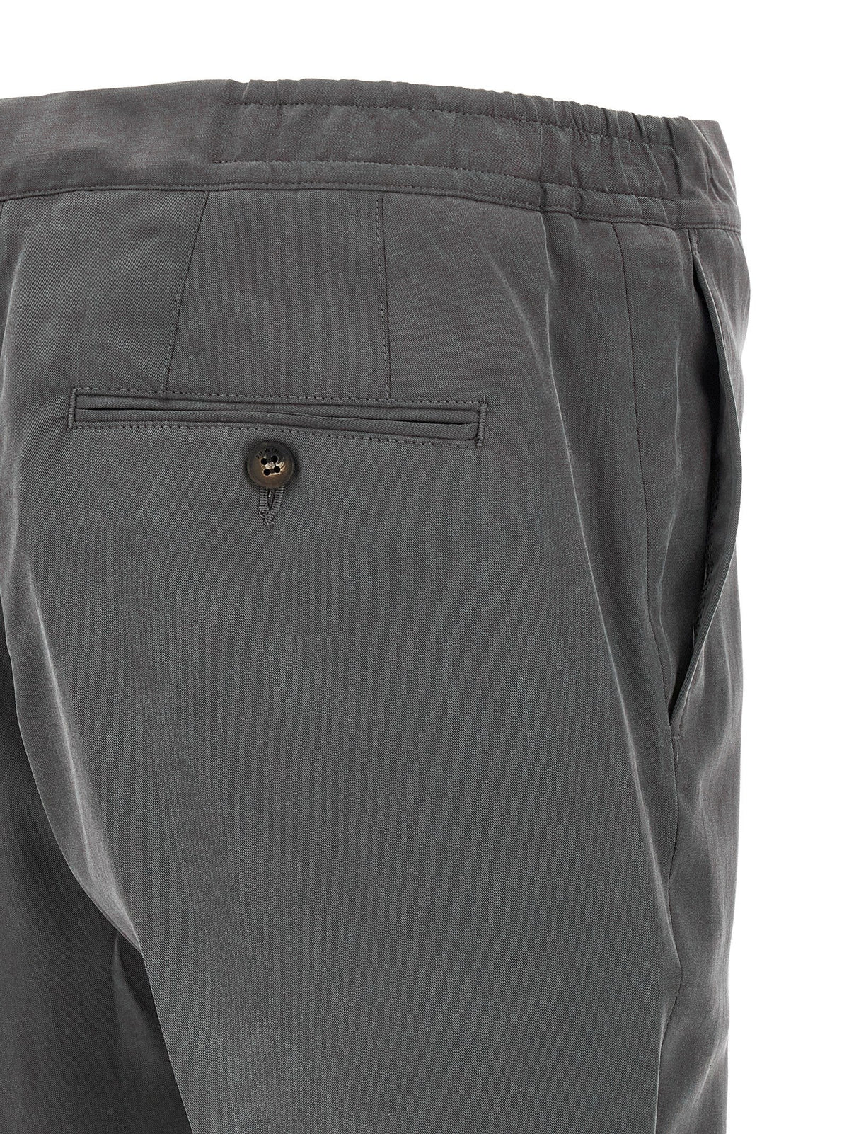 Pal Zileri Gray Lyocell Casual Pants