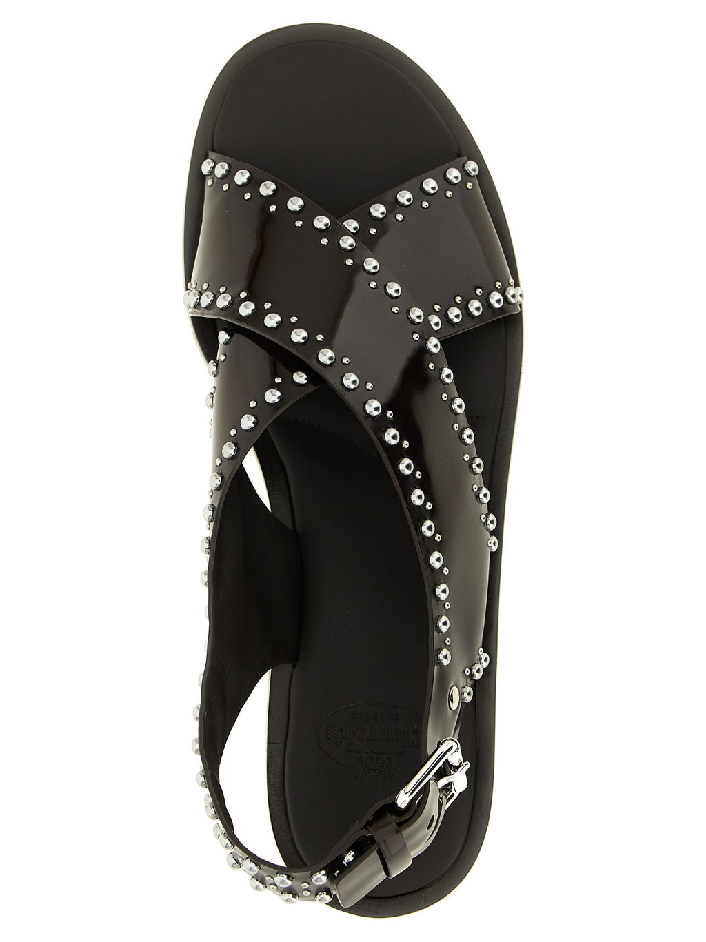 Church's Brown Calfskin Flat Sandals