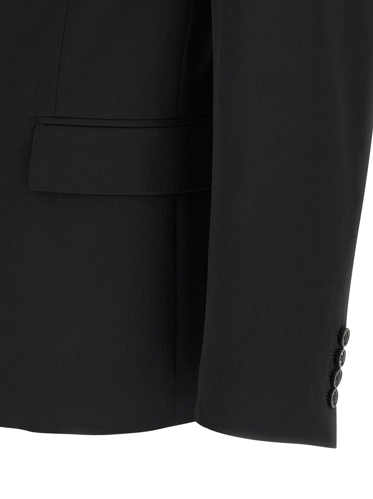 Dolce & Gabbana Black Virgin Wool Blazer