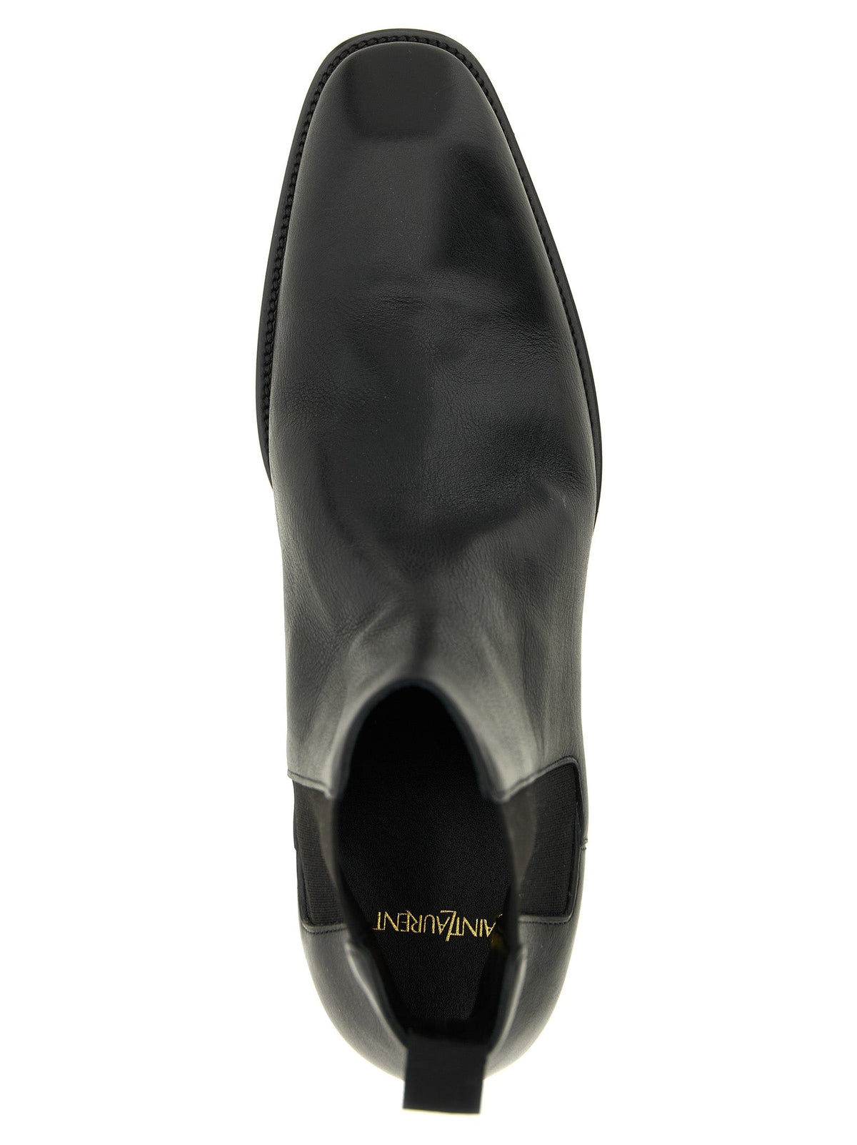 Saint Laurent Black Calfskin Chelsea Boots