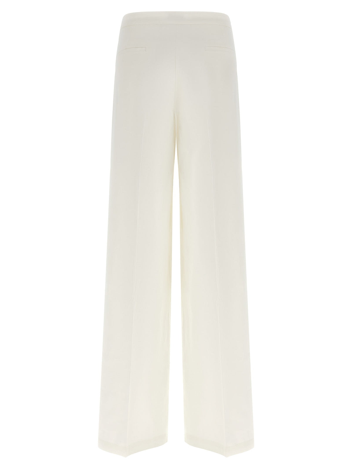 PINKO White Linen Casual Pants