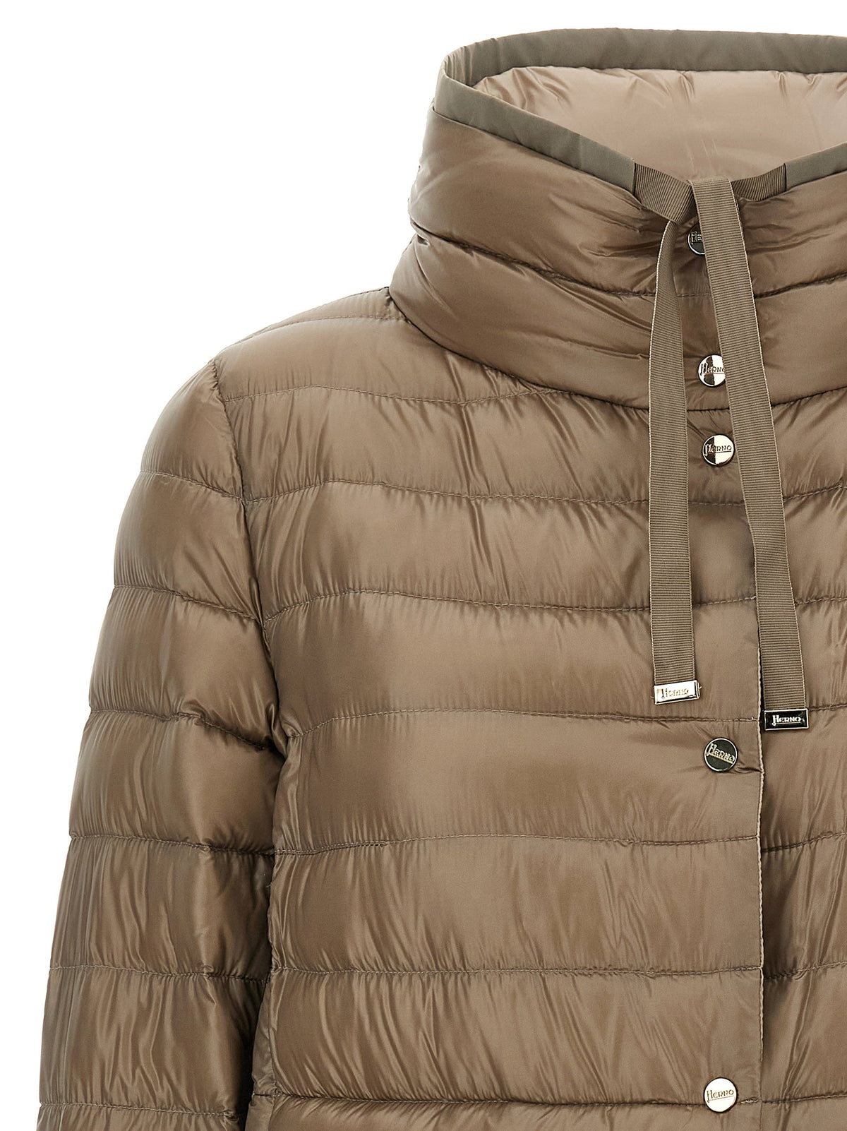 Herno Brown Polyamide Full-Length Jacket