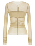 Rick Owens Beige Nylon Shirt