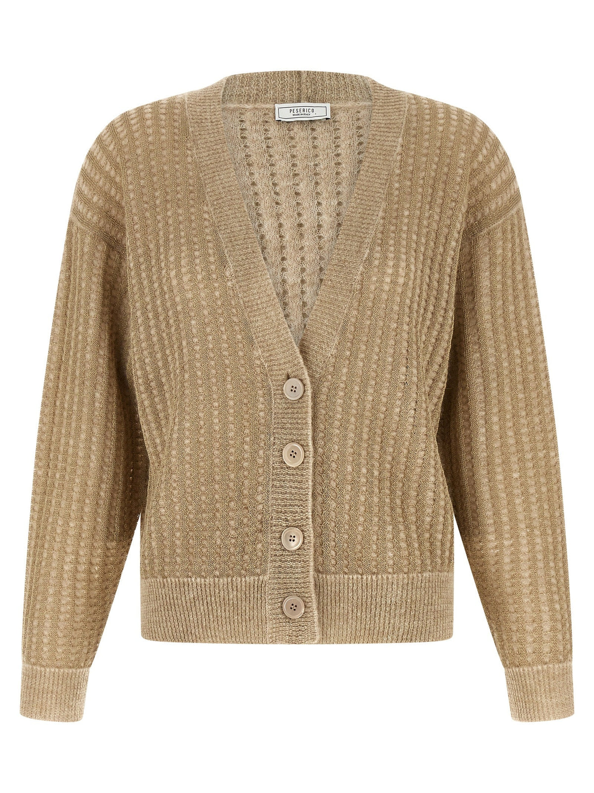 Peserico Beige Viscose Cardigan