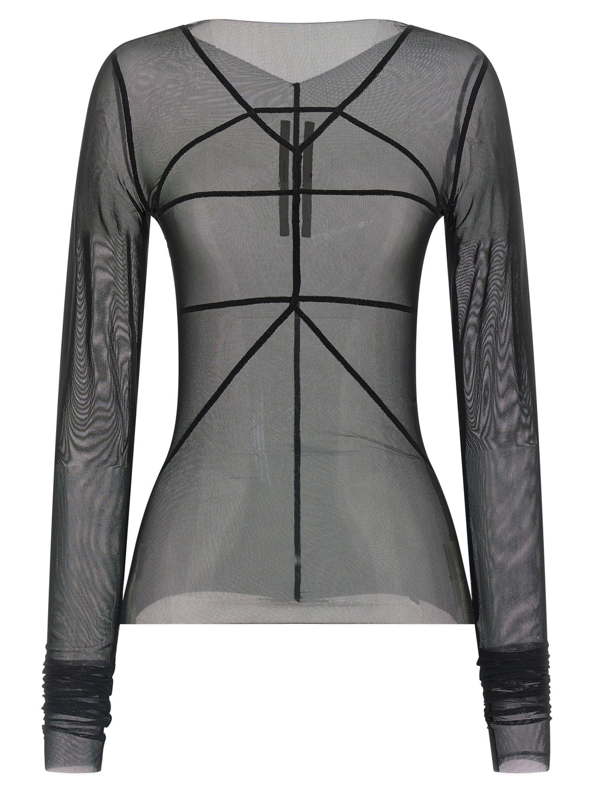 Rick Owens Black Nylon Cardigan