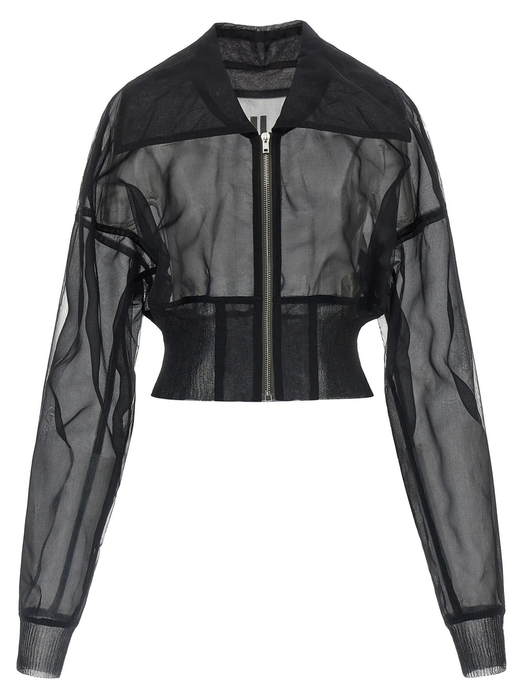 Rick Owens Black Nylon Bomber