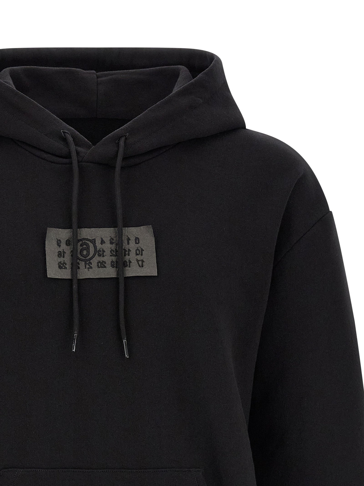 MM6 Maison Margiela Black Cotton Sweatshirt