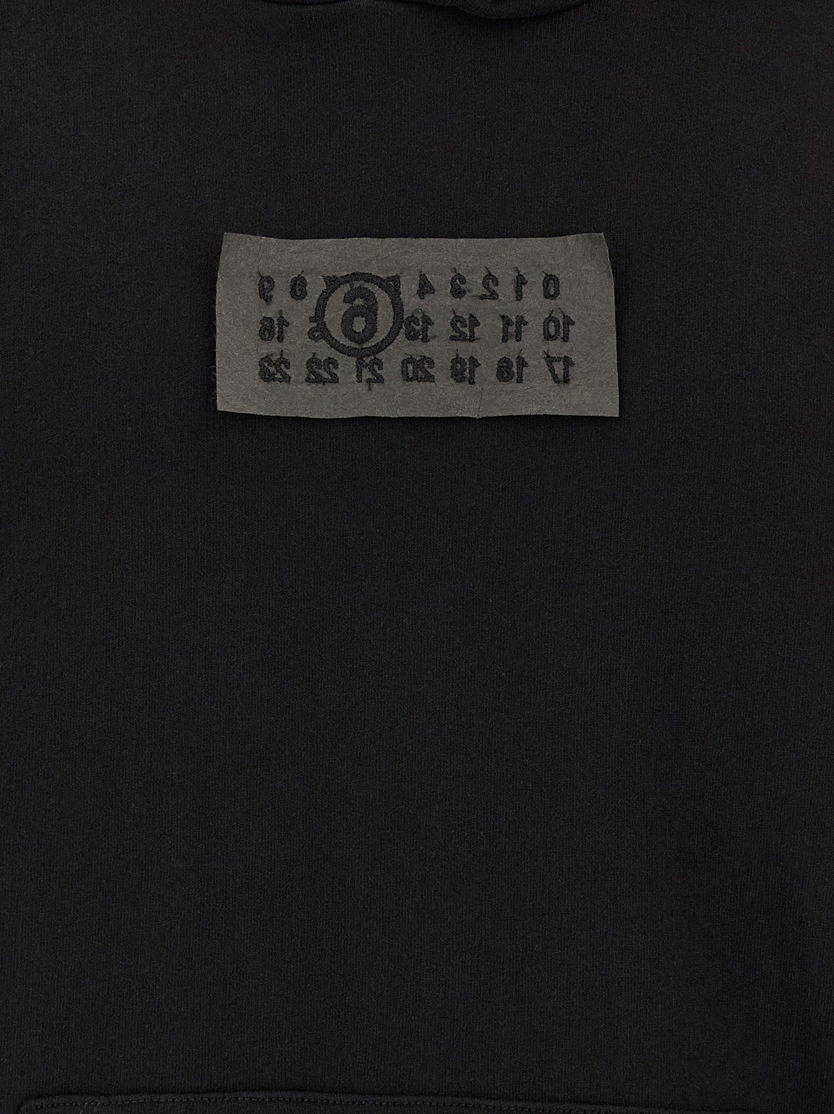 MM6 Maison Margiela Black Cotton Sweatshirt