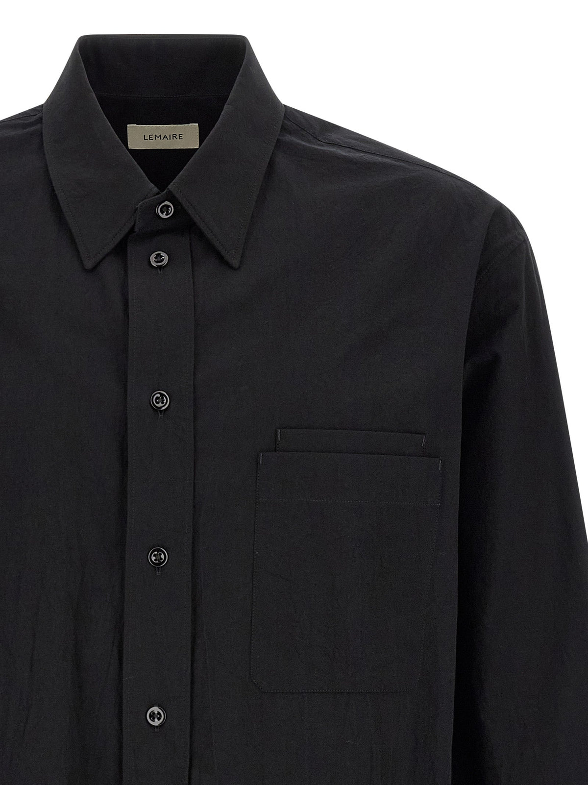 Lemaire Black Cotton Blouse