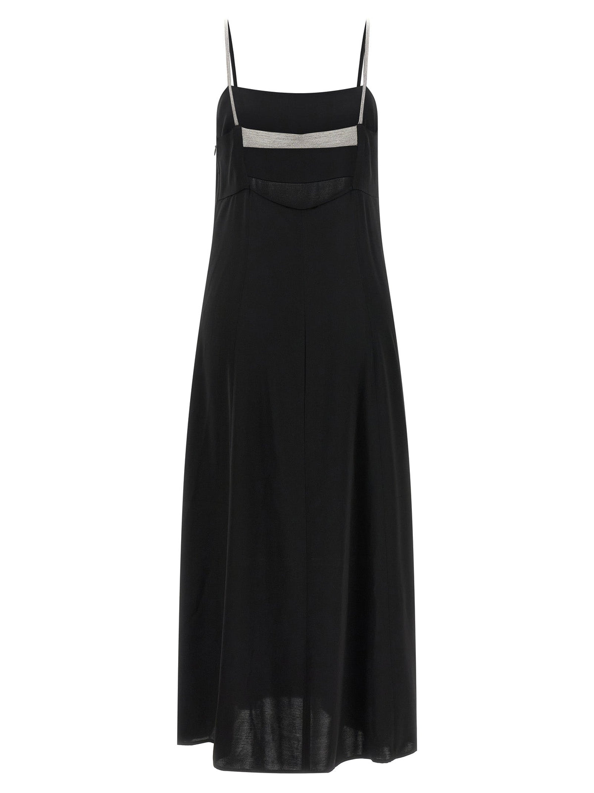 Peserico Black Viscose Long Dress