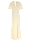 Twinset White Cotton Long Dress