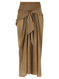 Ermanno Scervino Beige Polyester Mini Skirt