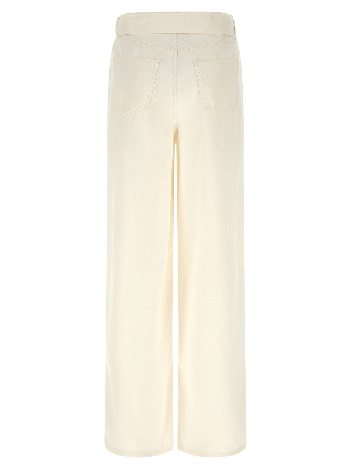 Twinset White Cotton Flared Jeans