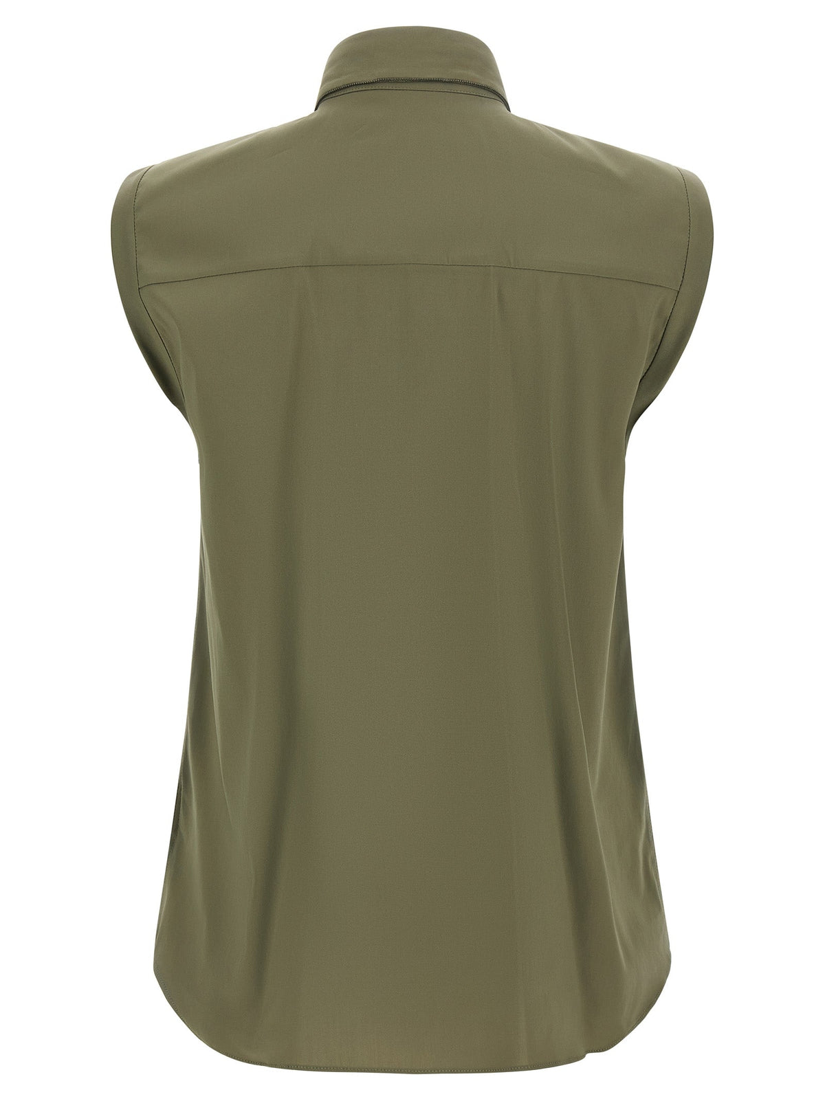 Brunello Cucinelli Bicolor Cotton Blouse
