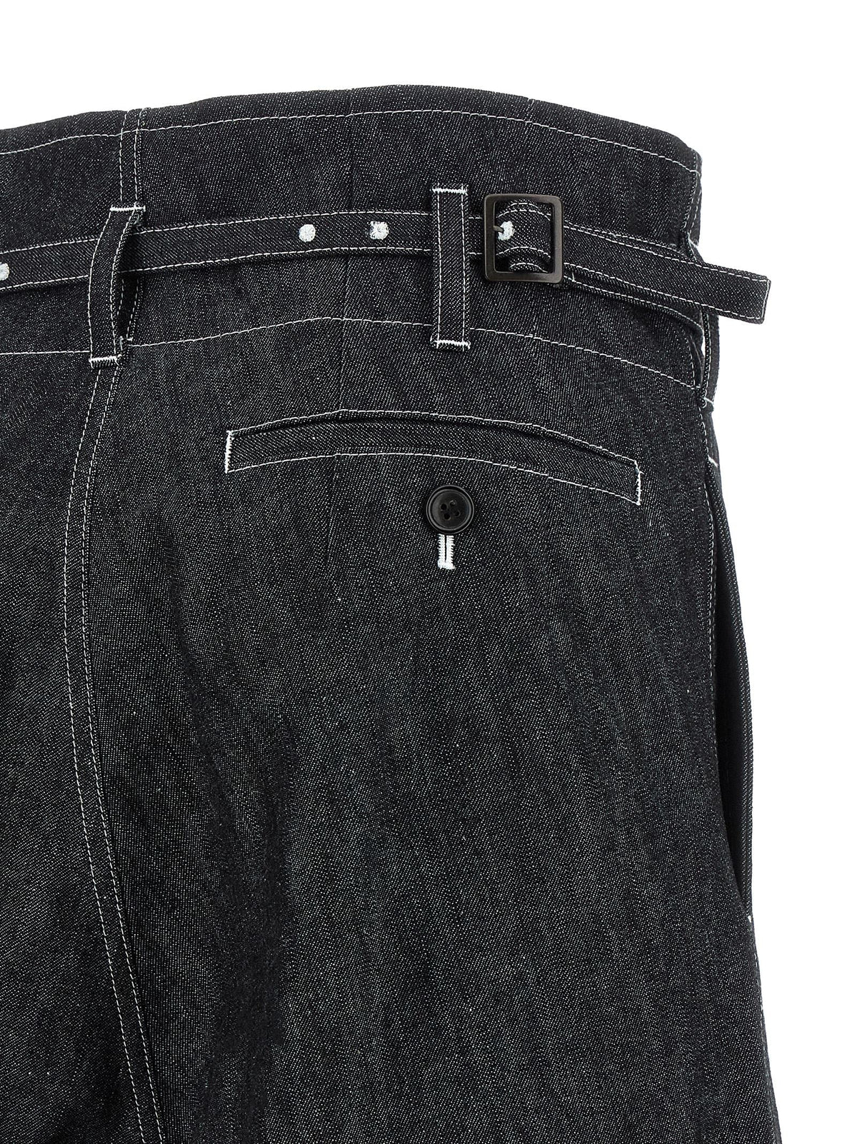 Junya Watanabe Black Cotton Bermuda Shorts