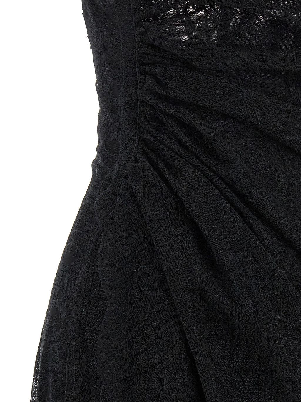 Ermanno Scervino Black Polyester Long Dress