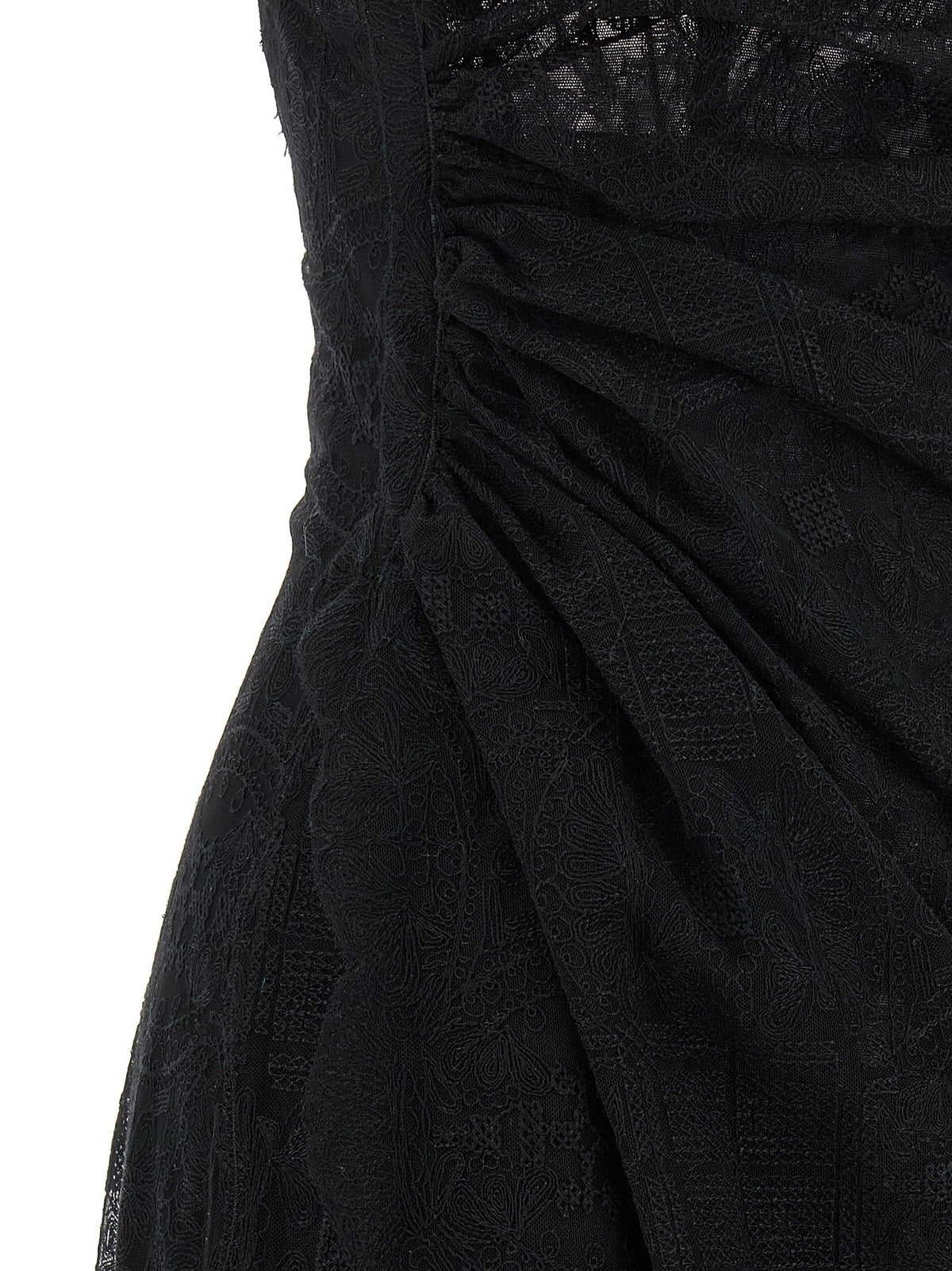 Ermanno Scervino Black Polyester Long Dress