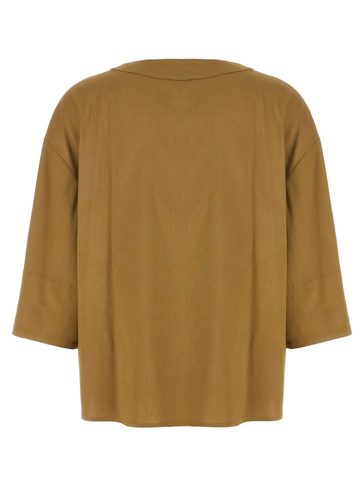 Max Mara Beige Linen Blouse