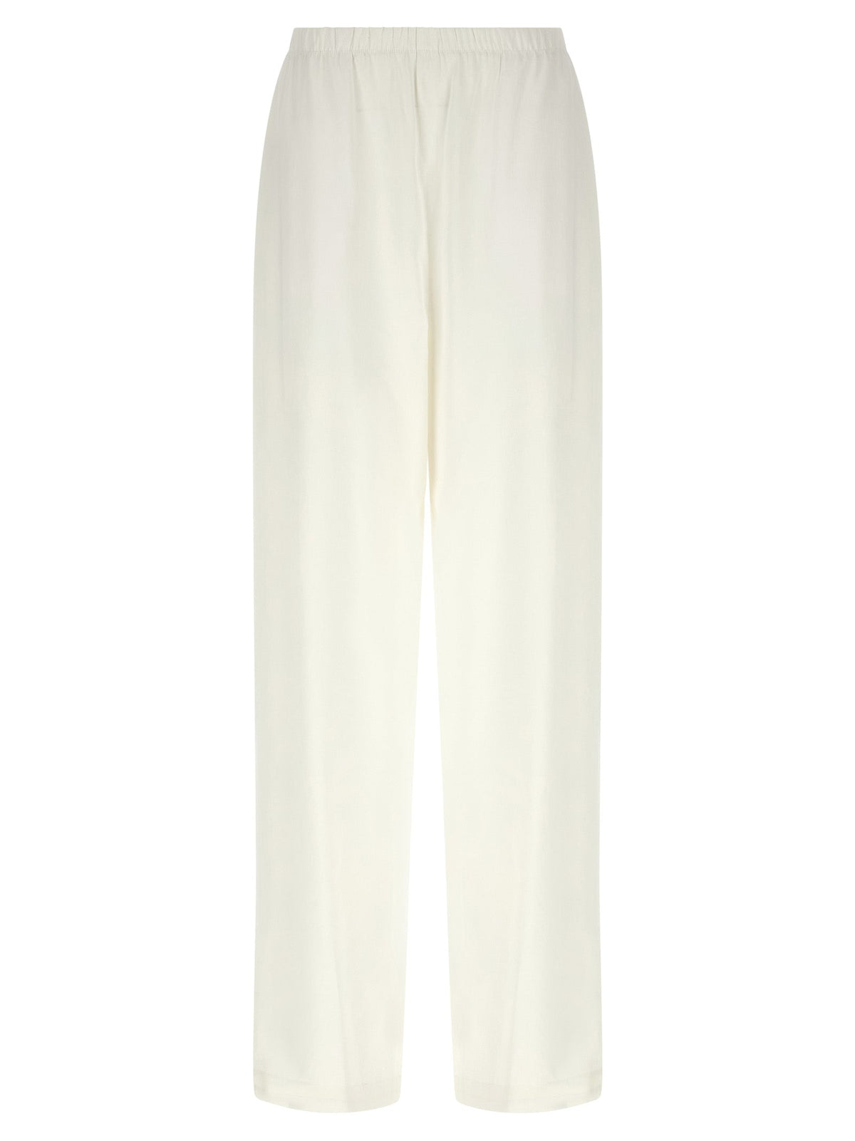 Max Mara White Linen Casual Pants