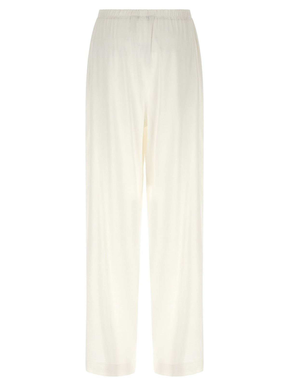 Max Mara White Linen Casual Pants