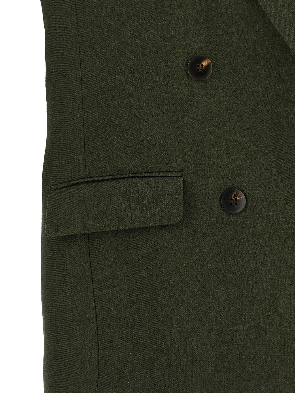 Max Mara Bicolor Linen Sleeveless Jacket
