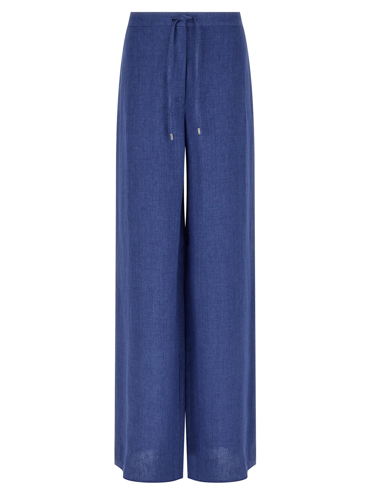 Max Mara Blue Linen Casual Pants