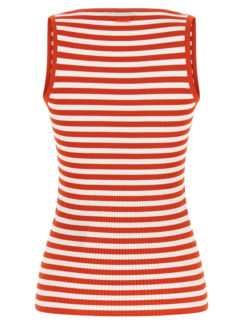 Max Mara Red Viscose Sleeveles T-Shirt