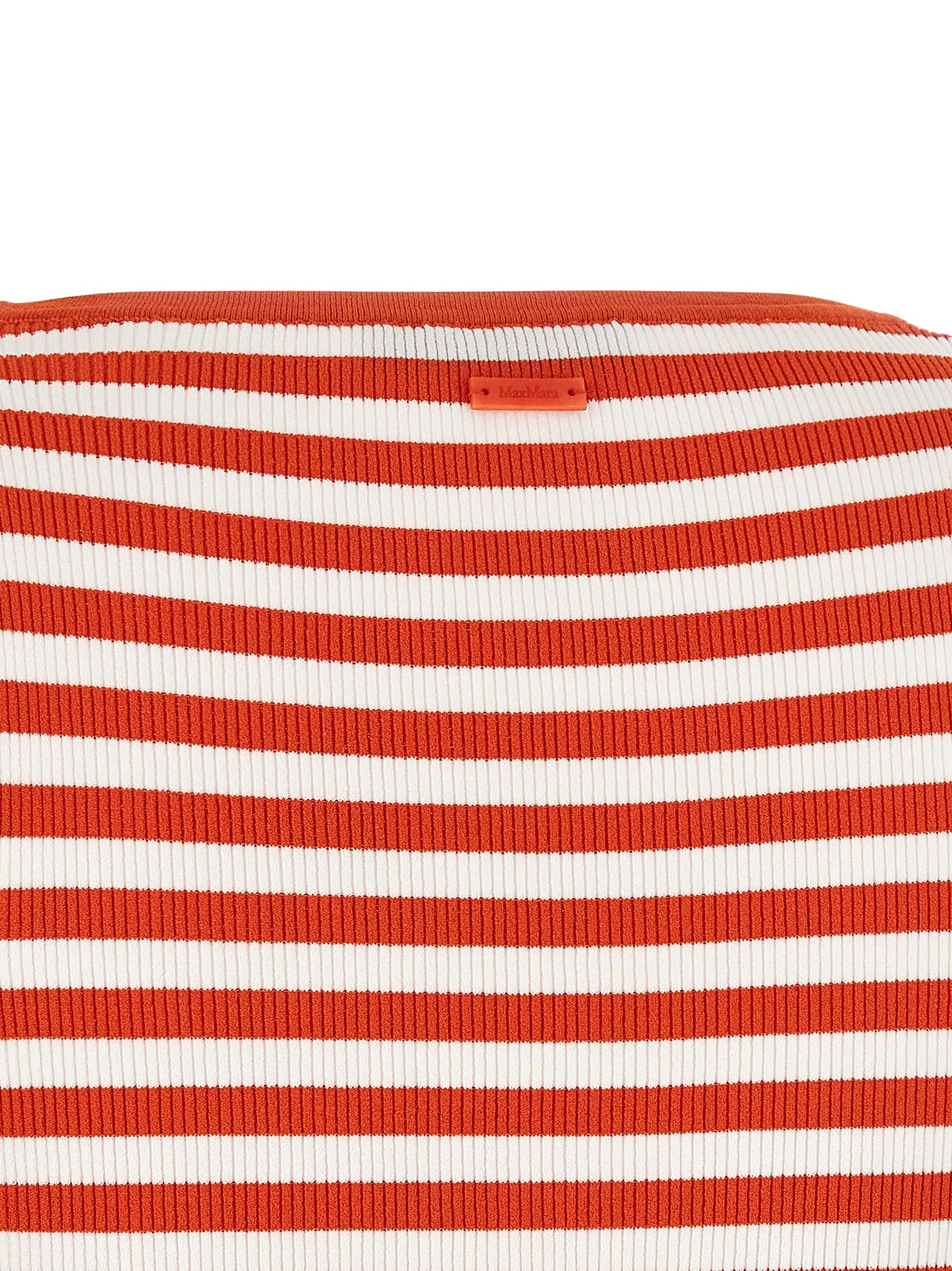 Max Mara Red Viscose Sleeveles T-Shirt