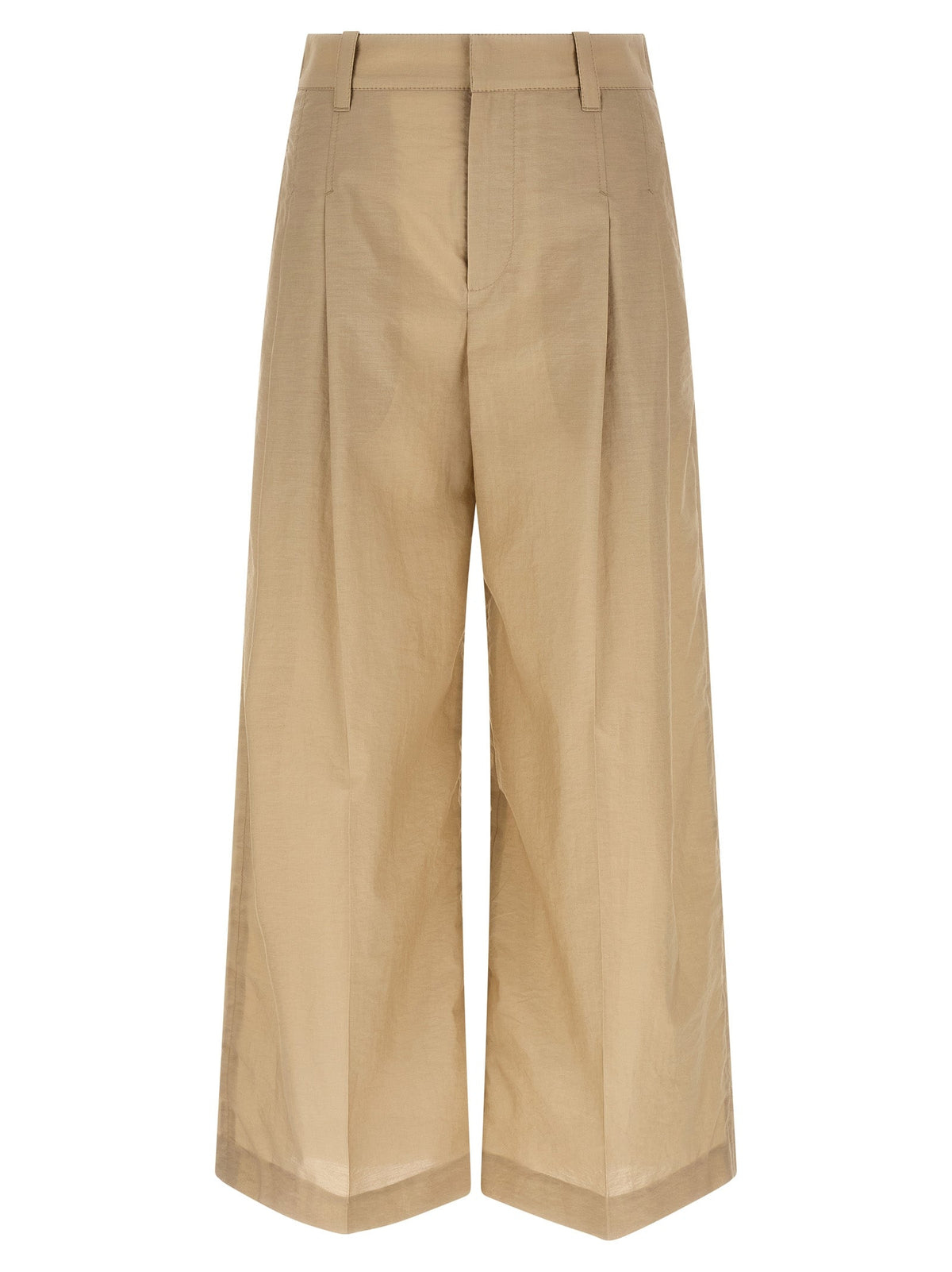 Brunello Cucinelli Beige Cotton Casual Pants