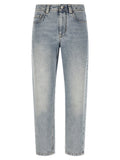 Brunello Cucinelli Blue Cotton Tapered Jeans