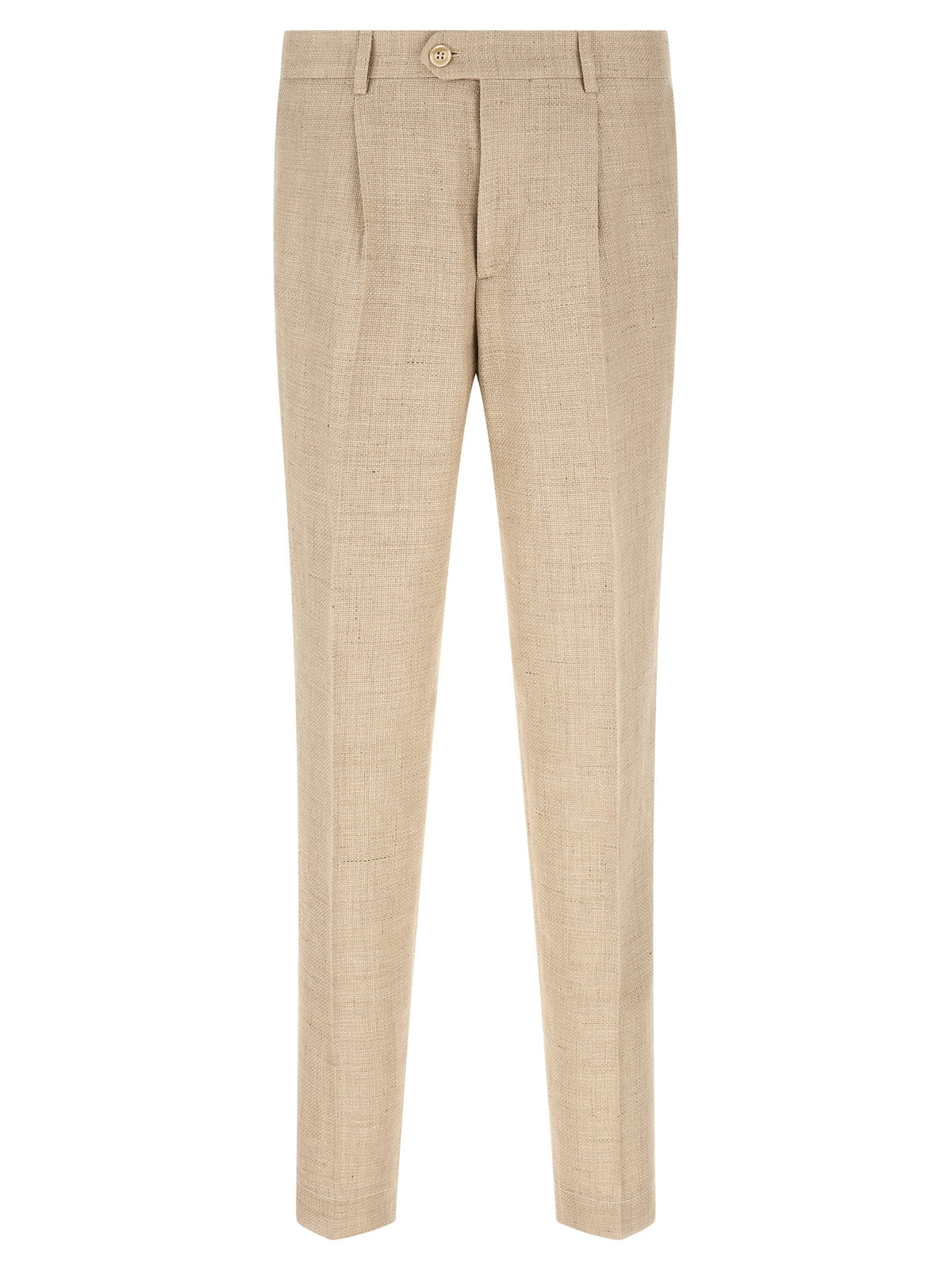 Brunello Cucinelli Beige Silk Two-Piece Suit