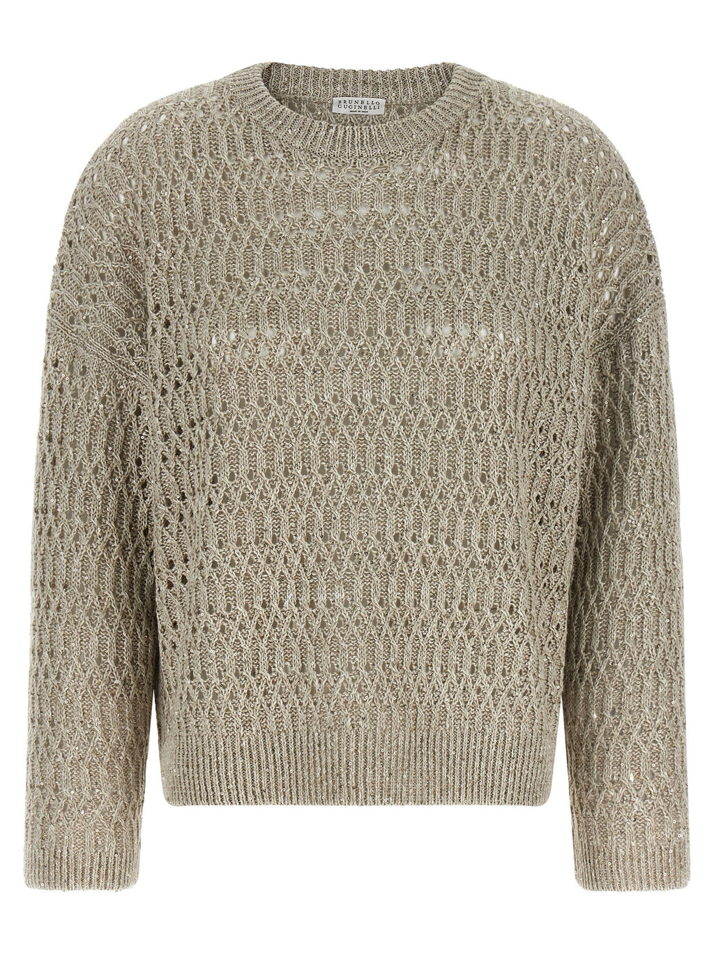 Brunello Cucinelli Beige Linen Cardigan