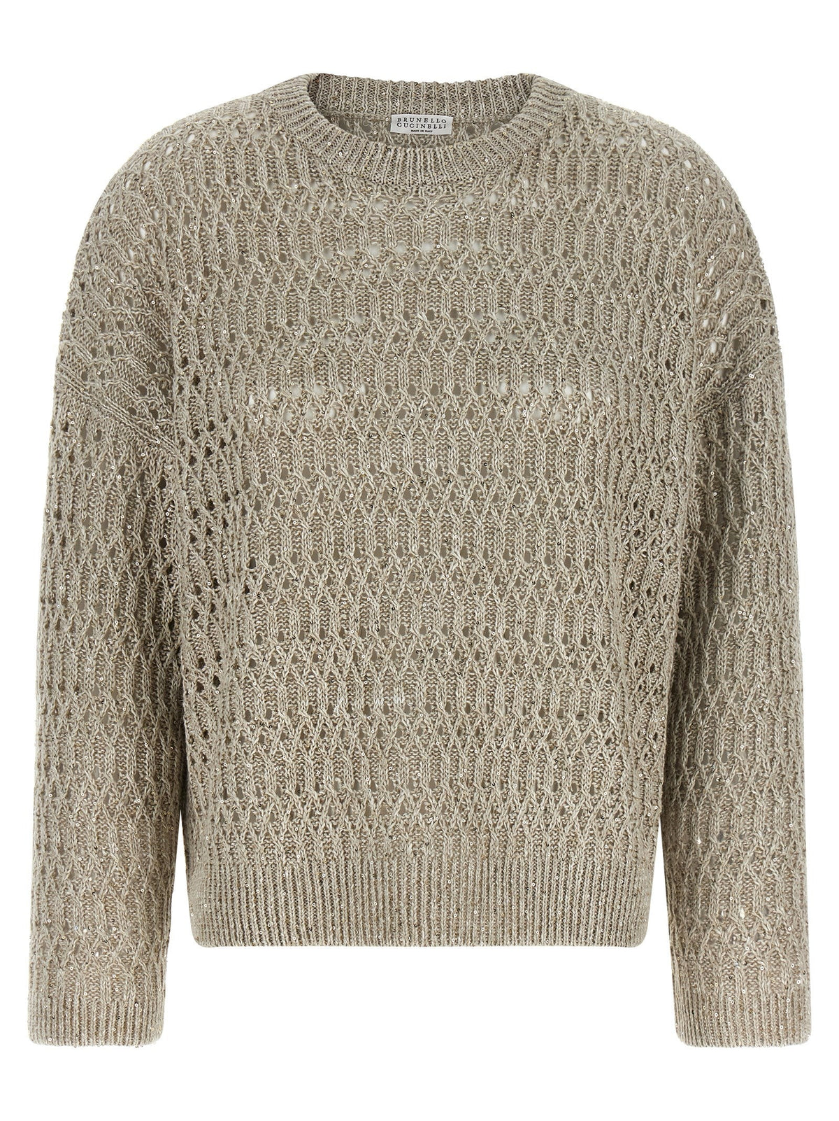 Brunello Cucinelli Beige Linen Cardigan