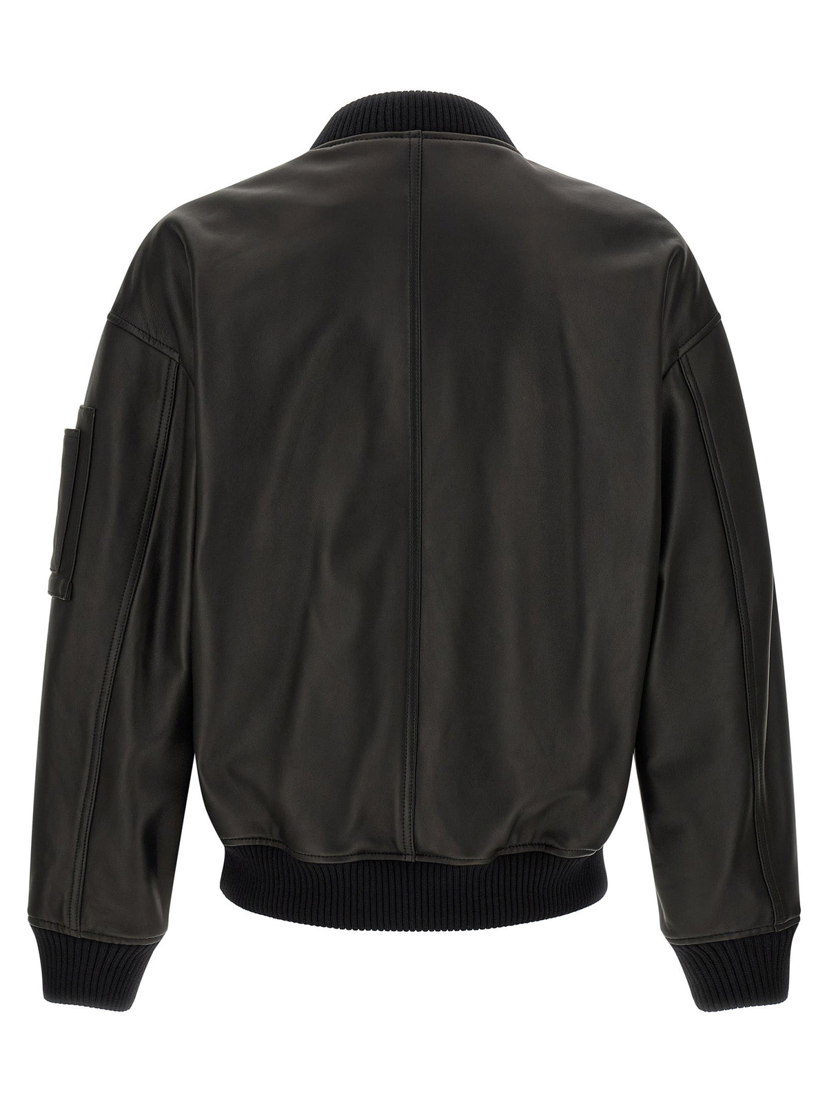Dsquared² Black Leather Leather Jacket