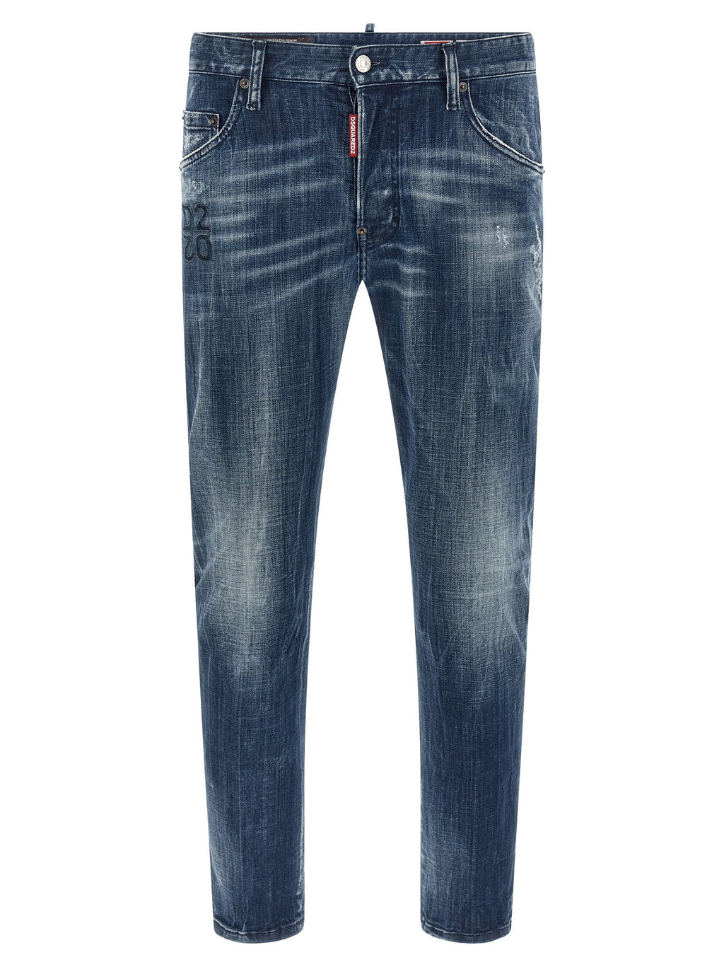 Dsquared² Blue Cotton Relaxed Fit Jeans