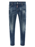 Dsquared² Blue Cotton Relaxed Fit Jeans