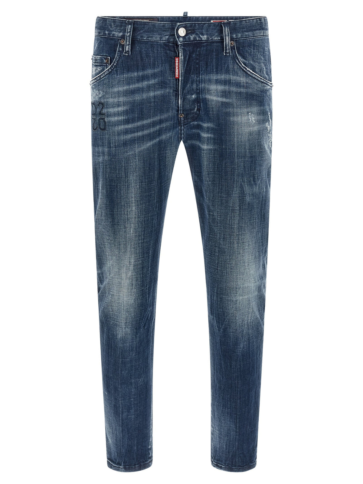 Dsquared² Blue Cotton Relaxed Fit Jeans