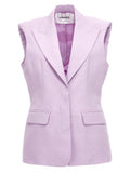 OMBRA MILANO Purple Cotton Blazer