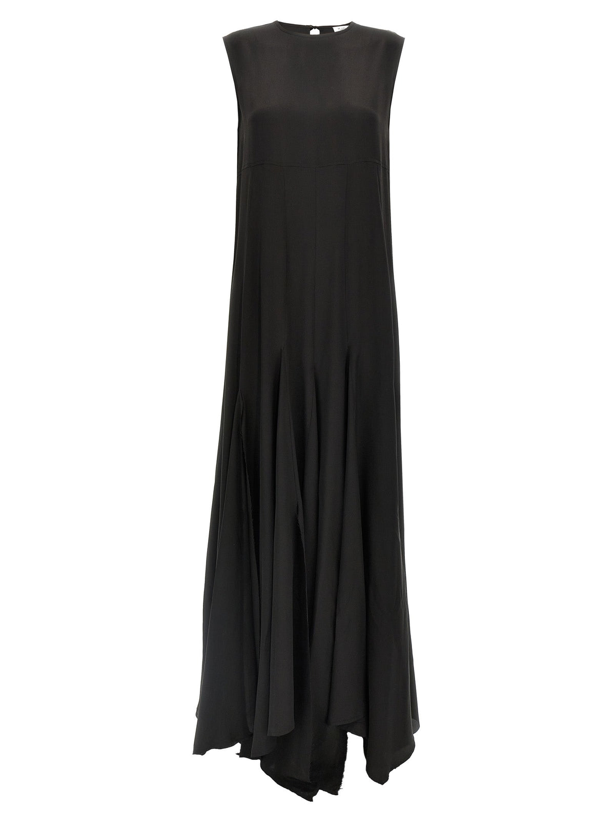DI.LA3 PARI' Black Silk Long Dress