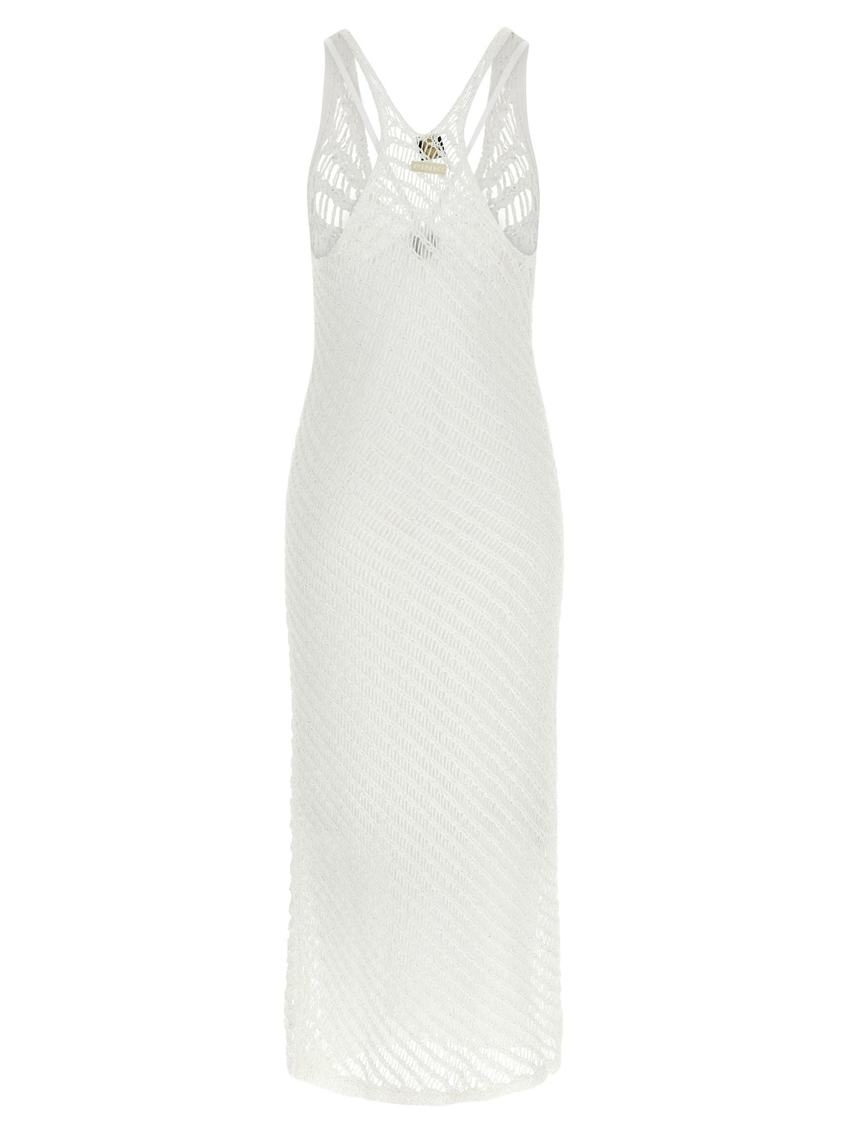 PINKO White Polyester Long Dress